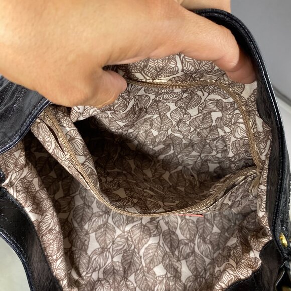 Hobo The Original Bianka Black Leather Shoulder Bag Lightweight - Picture 5 of 5